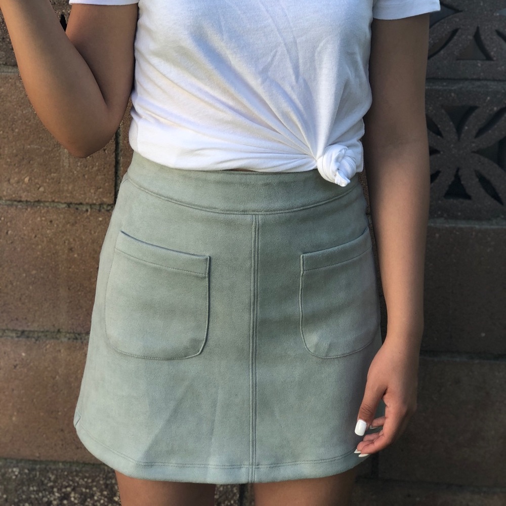 Grey green looking skirt